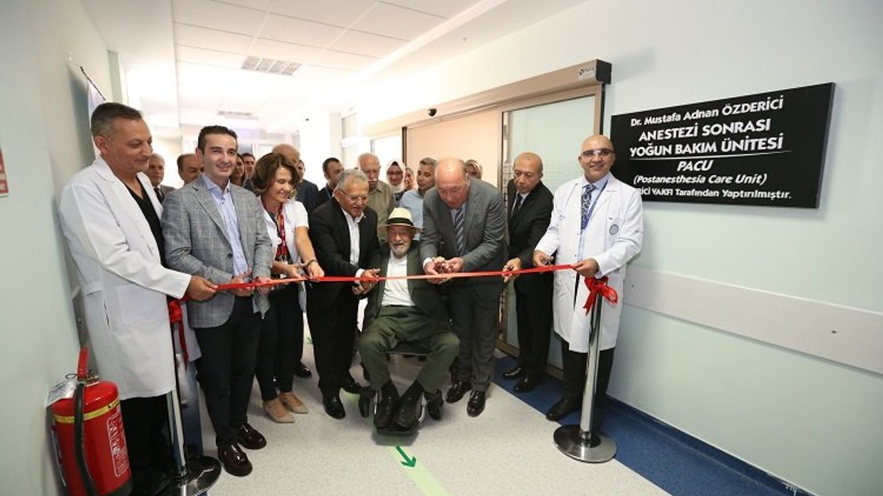 Dr. Mustafa Adnan Özderici Yoğun Bakım Ünitesi açıldı