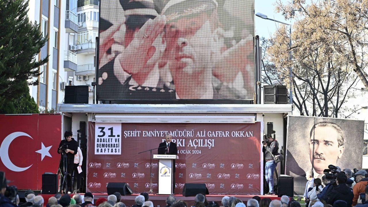 Şehit Emniyet Müdürü Gaffar Okkan Parkı Antalya'da açıldı