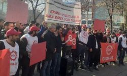 Bingöl'de fırın çalışanlarından 'düşük maaş' eylemi