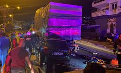 Alanya'da kamyon ile otomobil çarpıştı, 1 kişi öldü, 2 kişi yaralandı