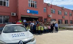 Anamur polisi öğrencilere trafik eğitimi verdi