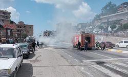 Hatay'da seyir halindeki cipte çıkan yangın söndürüldü