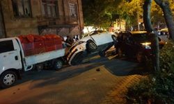 Isparta'da trafik kazasında 4 araçta hasar oluştu