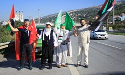 Hatay'da Filistin'e destek konvoyu düzenlendi