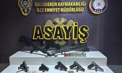 Hatay'da asayiş uygulamasında ruhsatsız silah ele geçirildi