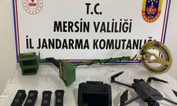 Mersin'de kaçak kazı yapan 2 kişi suçüstü yakalandı