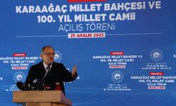 Bakan Özhaseki, Isparta'da Millet Bahçesi açılış töreninde konuştu: