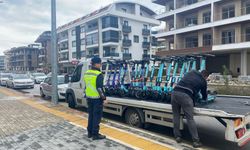 Antalya'da 85 elektrikli skuter sürücüsüne ceza uygulandı