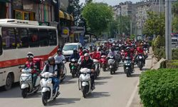 Adana'da motokuryeler bıçaklı saldırı sonucu ölen Ata Emre Akman için konvoy yaptı