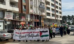 Kahramanmaraş'ta üniversite öğrencileri İsrail'in Gazze'ye yönelik saldırılarını protesto etti