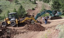 Burdur'un Karamanlı ilçesinde içme suyu hattına yayladan kaynak suyu getirildi