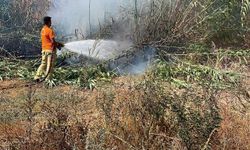 Hatay'da otluk alanda çıkan yangınlar söndürüldü