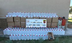 Adana'da 1475 litre kaçak içki ele geçirildi