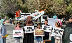 Burdur'da, İsrail'in Filistin'e yönelik saldırıları protesto edildi