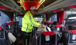 Hatay’da Bayram Öncesi Terminalde Emniyet Kemeri Denetimi