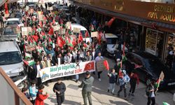 Filistin İçin Destek Yürüyüşün Katılım