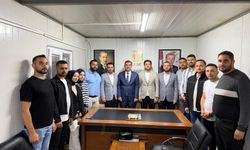 AK Parti Hatay İl Başkanlığı’nda Gençlik Kolları Bölge Koordinatörü Ağırlandı