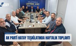 AK Parti Hatay Teşkilatında Haftalık Toplantı
