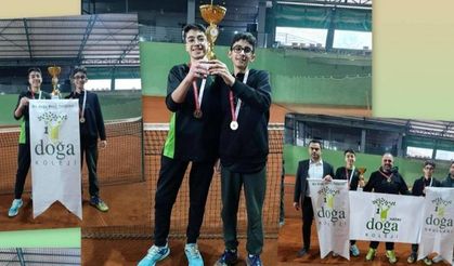 HatayDoğa Koleji  Kort Tenisinde Büyük Başarı Şampiyonluk
