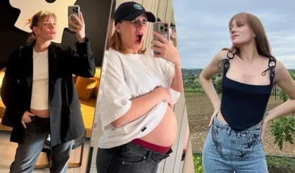 Gizem Karaca'dan Karnı Burnunda Yeni Poz