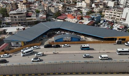 HATAY - İskenderun'da Dönerciler Çarşısı'nın yapımında sona gelindi