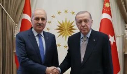 Erdoğan, Kurtulmuş ile TBMM’de Görüştü