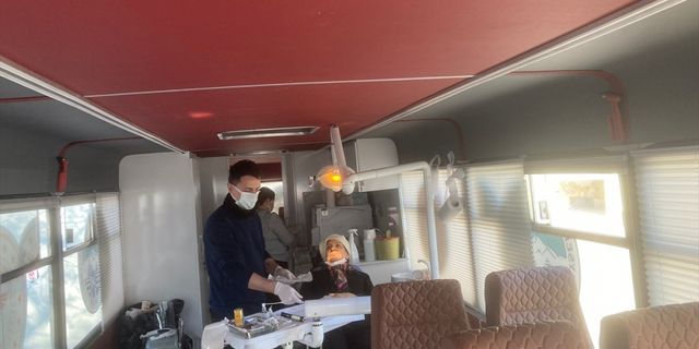 Gezici Ağız ve Diş Sağlığı Kliniği, deprem bölgesinde hizmet veriyor