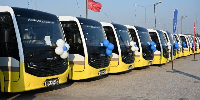 Bursa'nın ulaşım filosuna  56 otobüs daha
