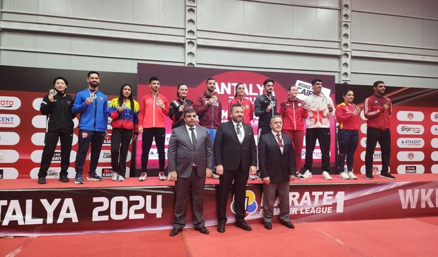 Karate 1 Premier Lig Turnuvası'nın ikinci ayağı, Antalya'da sona erdi