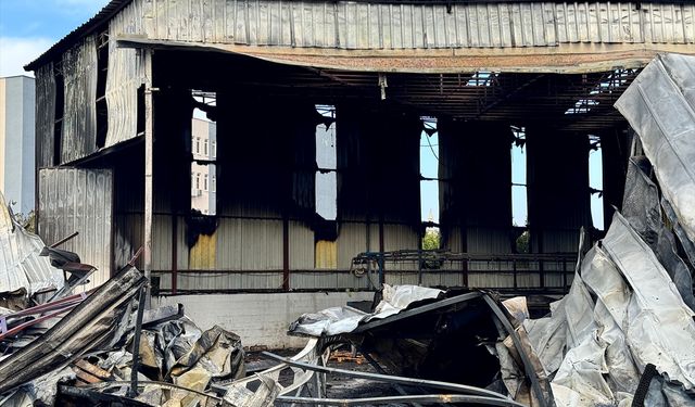 Mersin'de narenciye paketleme tesisinde çıkan yangın söndürüldü