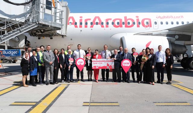 Sabiha Gökçen'den Air Arabia Egypt ile Kahire uçuşları başladı