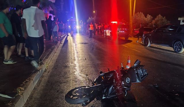 Alanya'da otomobil ile motosikletin çarpıştığı kazada 1 kişi öldü, 1 kişi yaralandı