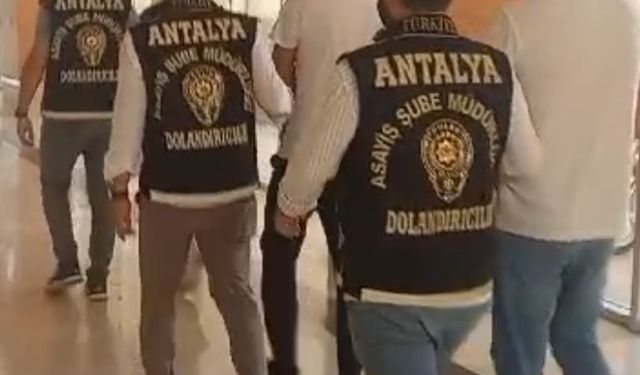 Antalya'da telefonda dolandırıcılık zanlısı tutuklandı