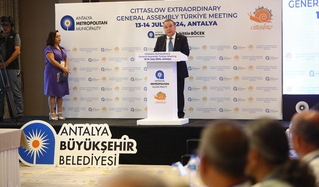 Cittaslow Olağanüstü Türkiye Genel Kurul Toplantısı, Antalya'da yapıldı