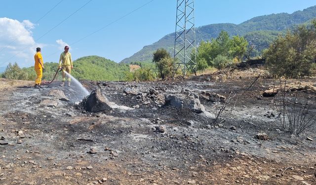 GÜNCELLEME - Antalya'nın Kumluca ilçesindeki orman yangını kontrol altına alındı