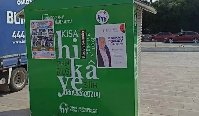 Mustafakemalpaşa’da kitap bağış standı harabeye döndü