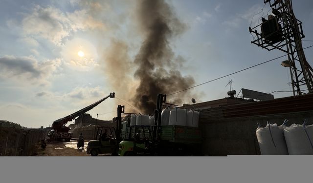 Adana'da geri dönüşüm fabrikasında yangın çıktı