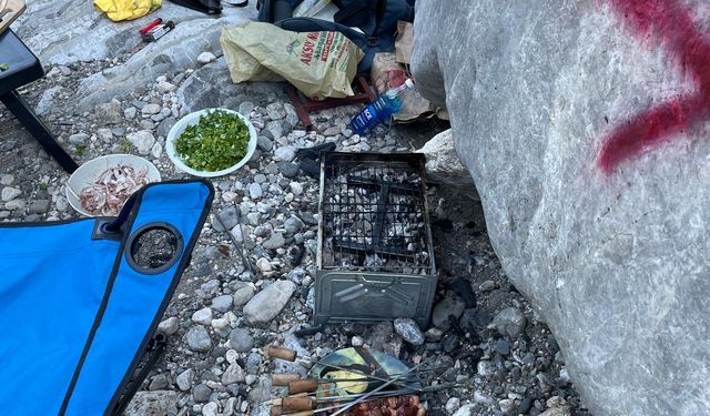 Antalya'da ormanlık alanda mangal ateşi yakan 2 kişiye para cezası verildi