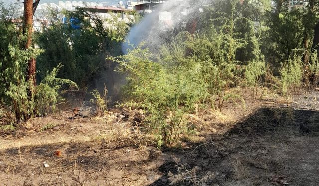 Hatay'da çıkan bahçe yangını söndürüldü