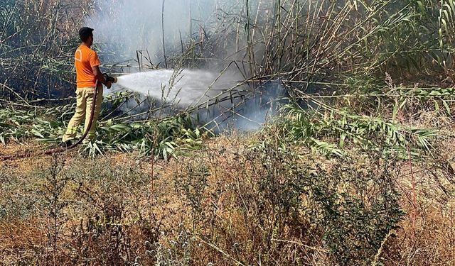 Hatay'da otluk alanda çıkan yangınlar söndürüldü