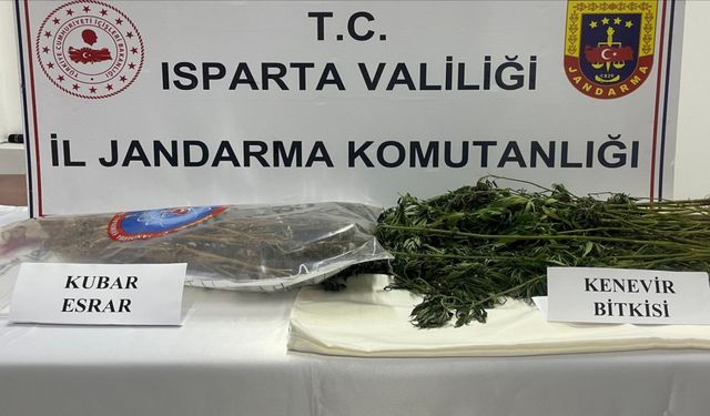 Isparta'da uyuşturucu operasyonunda yakalanan zanlı tutuklandı