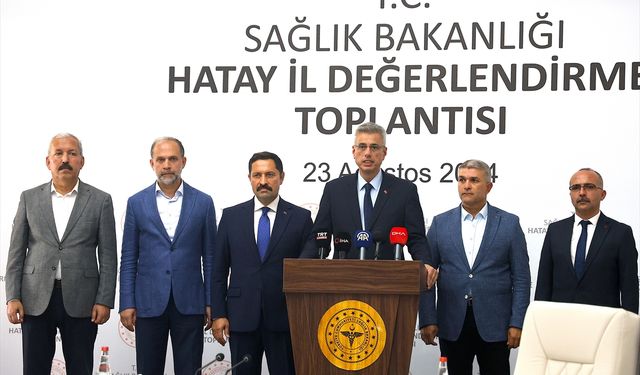 Sağlık Bakanı Memişoğlu, Hatay'da konuştu: