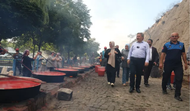 Başkan Palancıoğlu, Salça Günleri etkinliği kapsamında Evliyalar Parkı’nı ziyaret etti