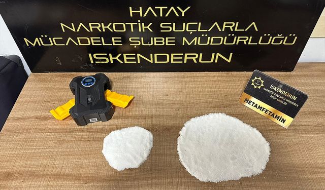 Hatay'da kompresörün içinde 315 gram sentetik uyuşturucu bulundu