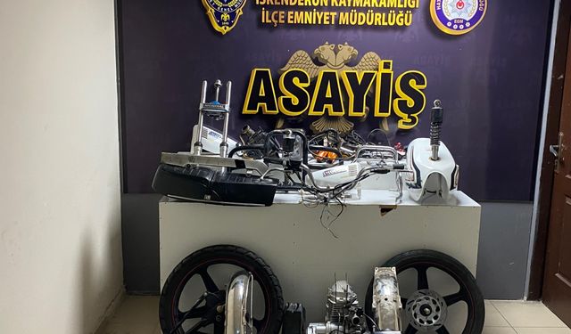 Hatay'da motosiklet çaldıkları iddiasıyla yakalanan 4 zanlı tutuklandı