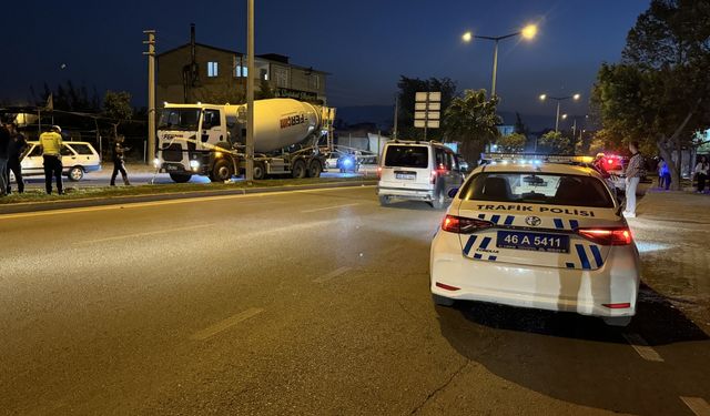 Kahramanmaraş'ta beton mikserinin çarptığı çocuk ağır yaralandı