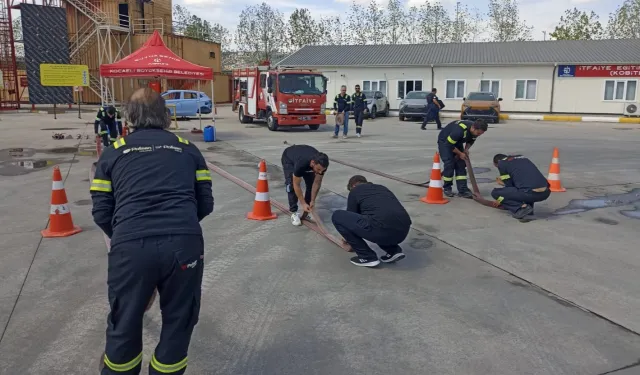 İtfaiyeden Polisan acil durum ekiplerine eğitim