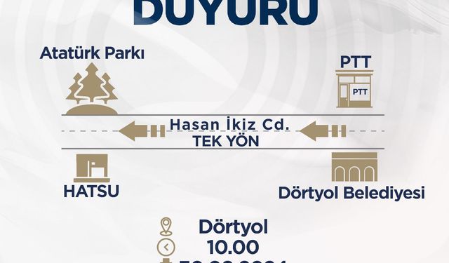 HASAN İKİZ CADDESİ TEK YÖN OLUYOR