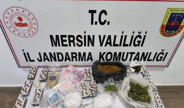 Mersin'de uyuşturucu operasyonunda yakalanan 2 zanlı tutuklandı