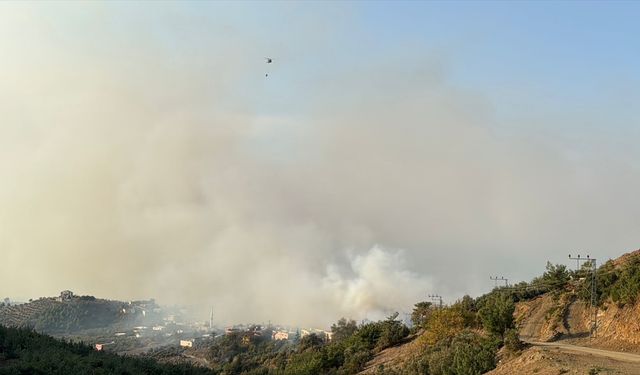 GÜNCELLEME 2 - Hatay'da çıkan orman yangını söndürülmeye çalışılıyor